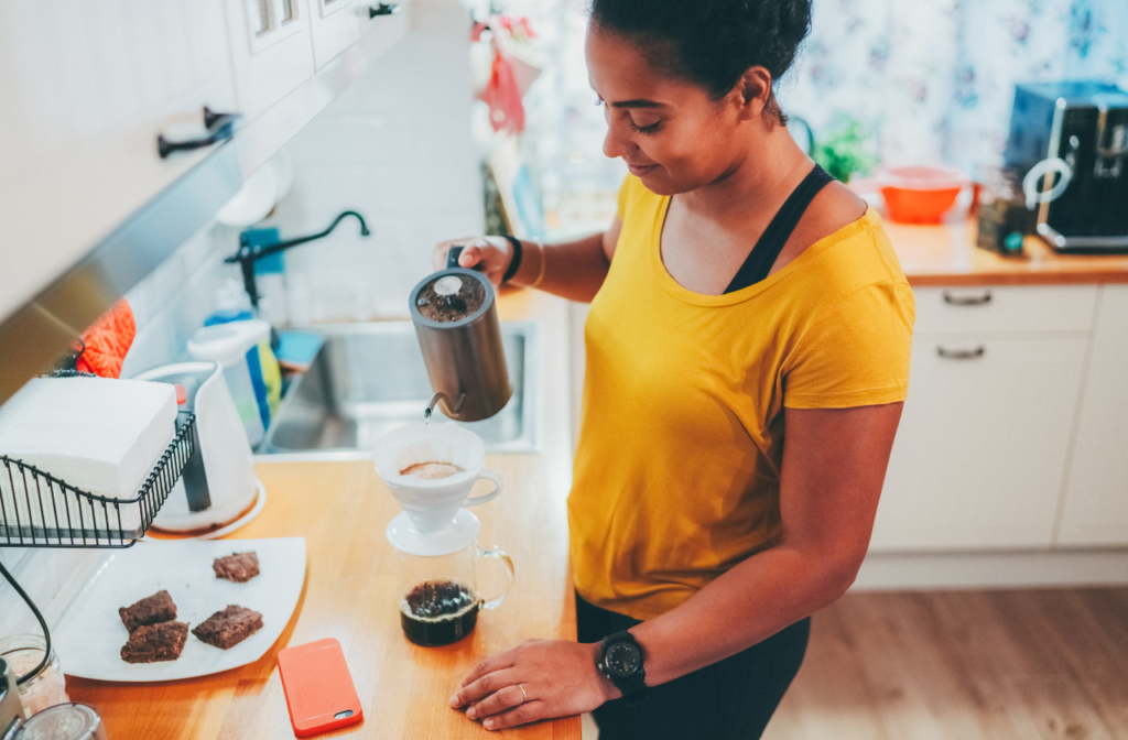 Making coffee at home